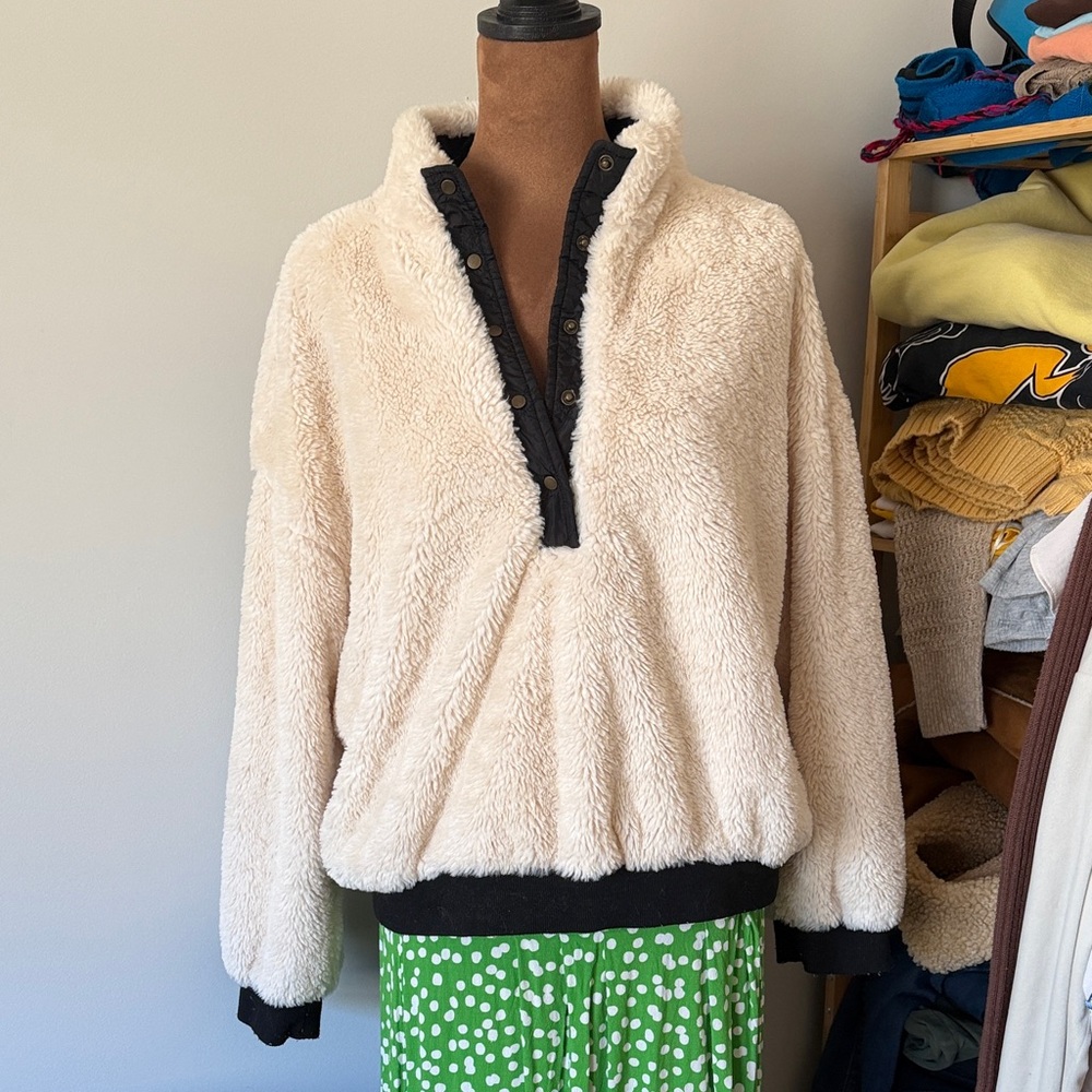 Women's fuzzy sweater